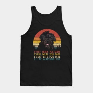 Retro Bouvier des Flandres Every Snack You Make Every Meal You Bake Tank Top